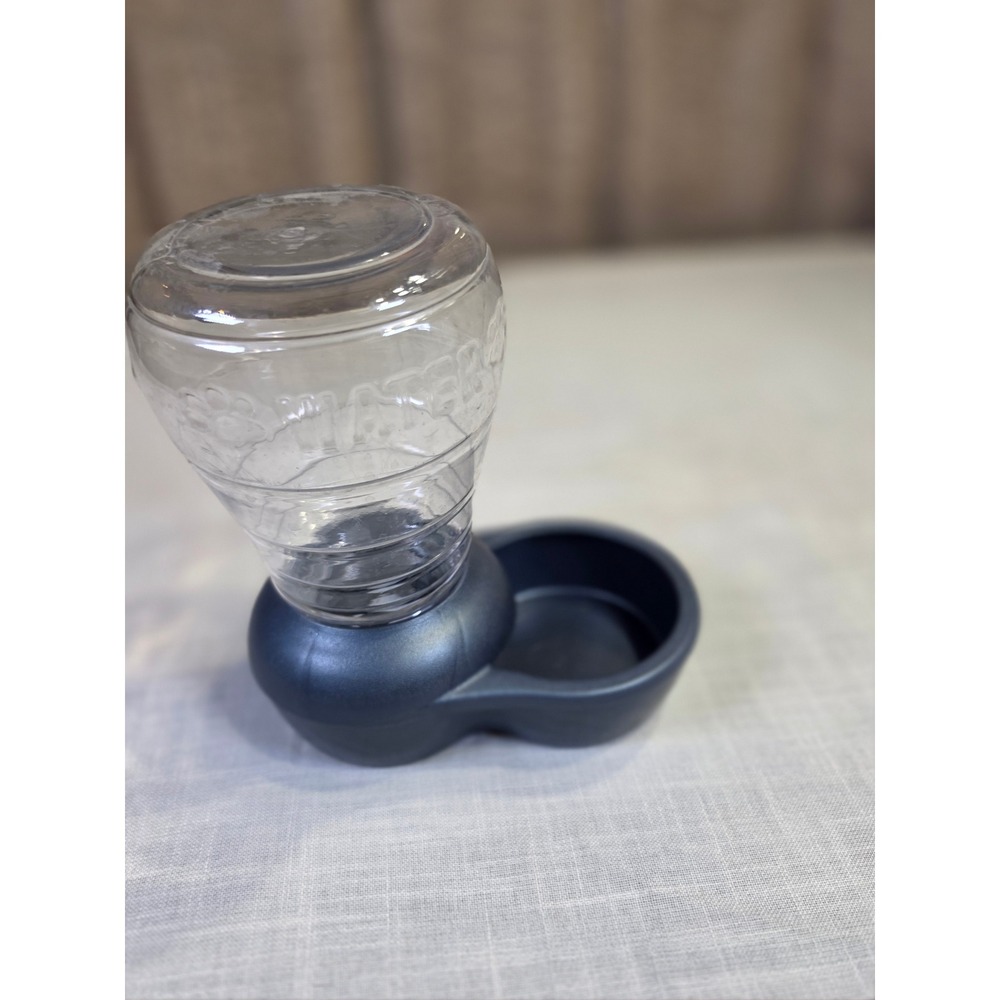 Petmate Replendish Gravity Waterer with Microban Gray Small Pet Water Dispenser